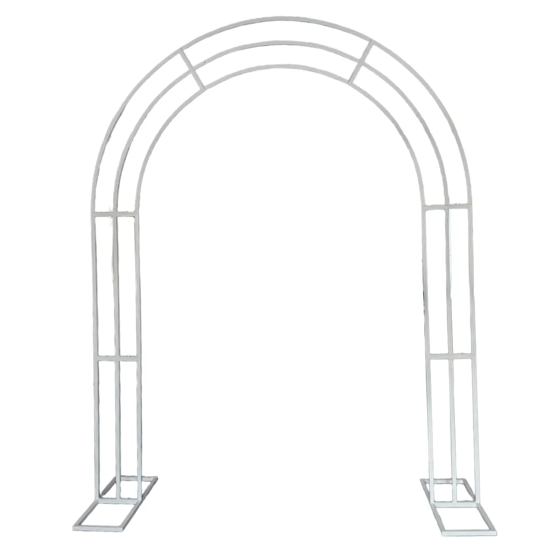 Witte Metalen Boogstand – 260 cm Hoog