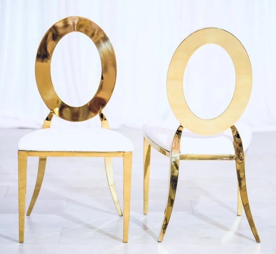 Luxury Gold O-Back Chairs