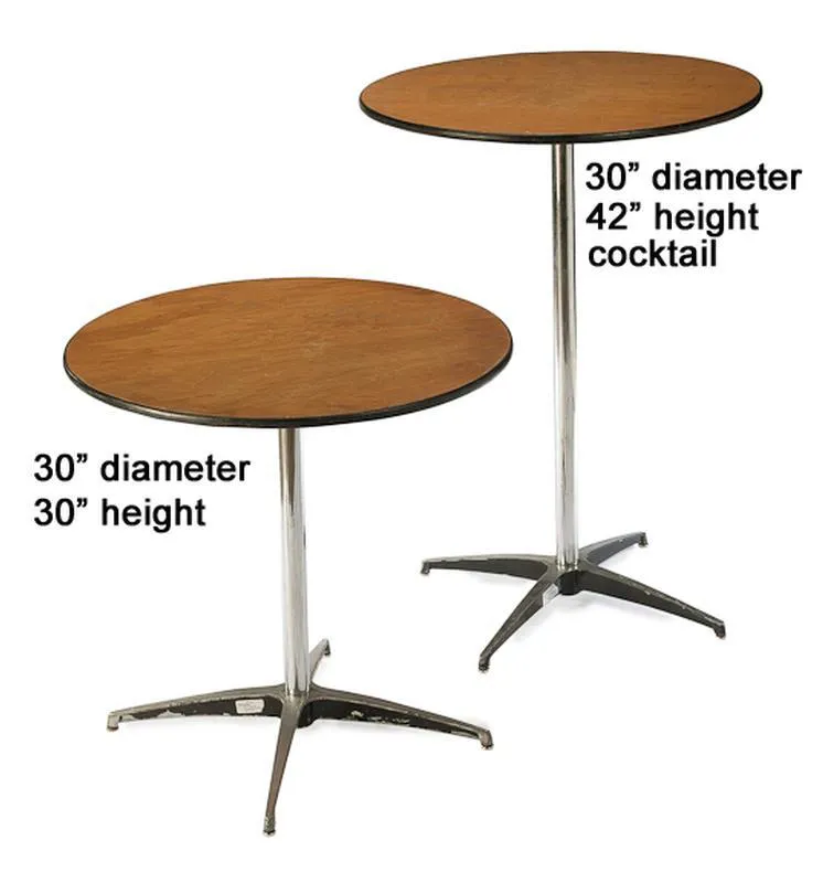 30" Cocktail Table (30" or 42" High)