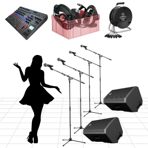 4 zangartiesten set