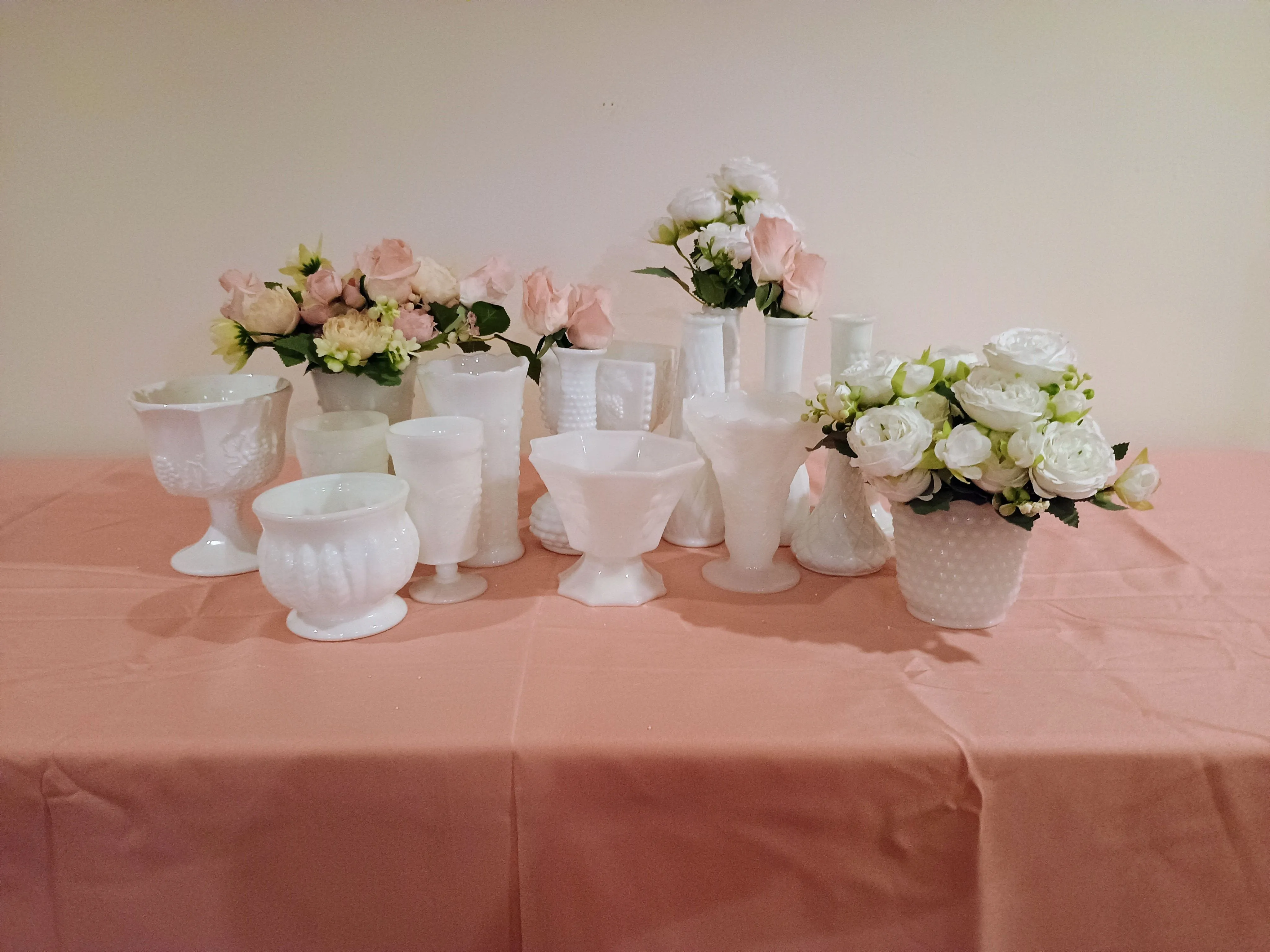 Milk Glass Vase Collection