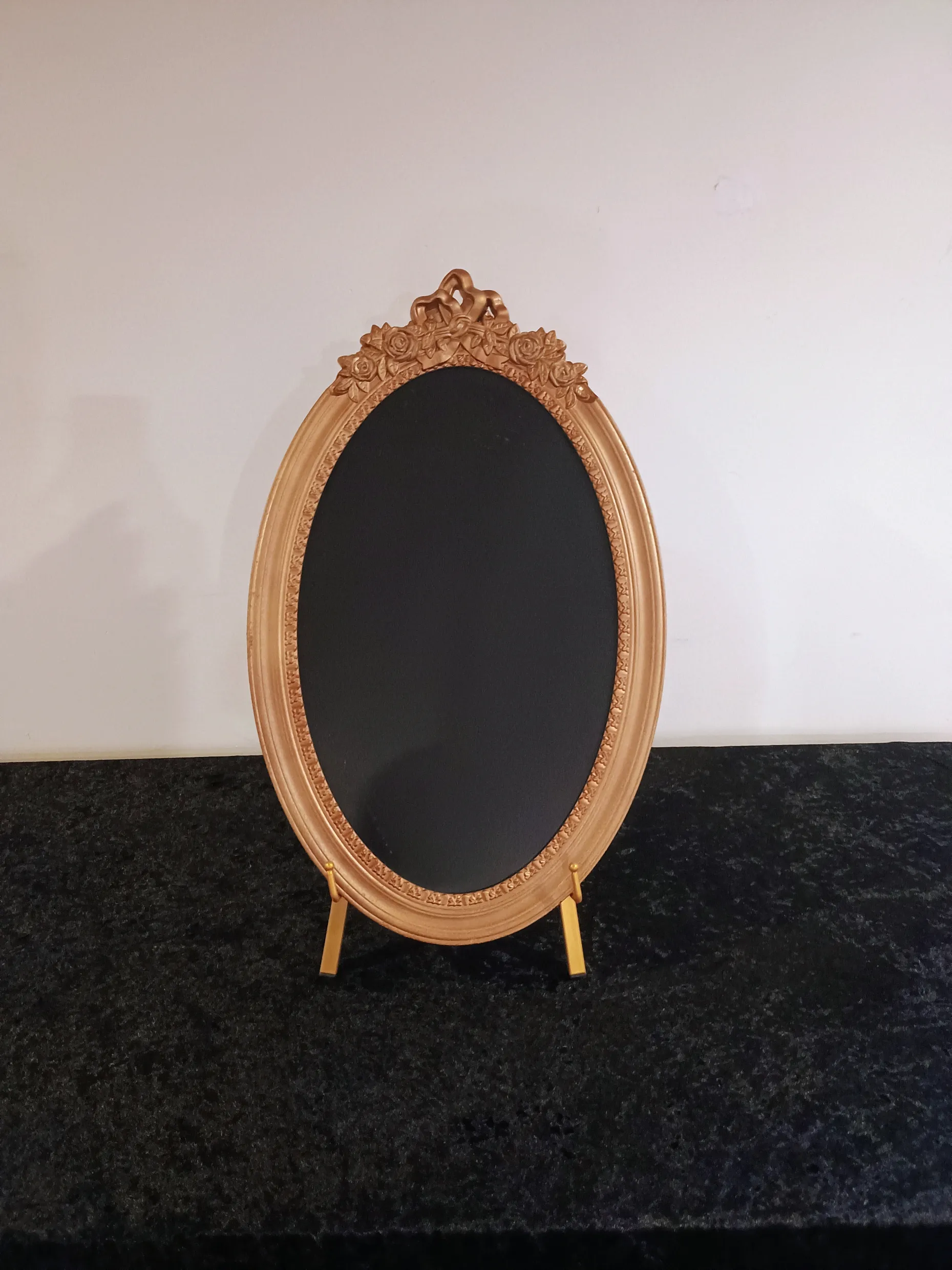 Gold Baroque-Style Chalkboard