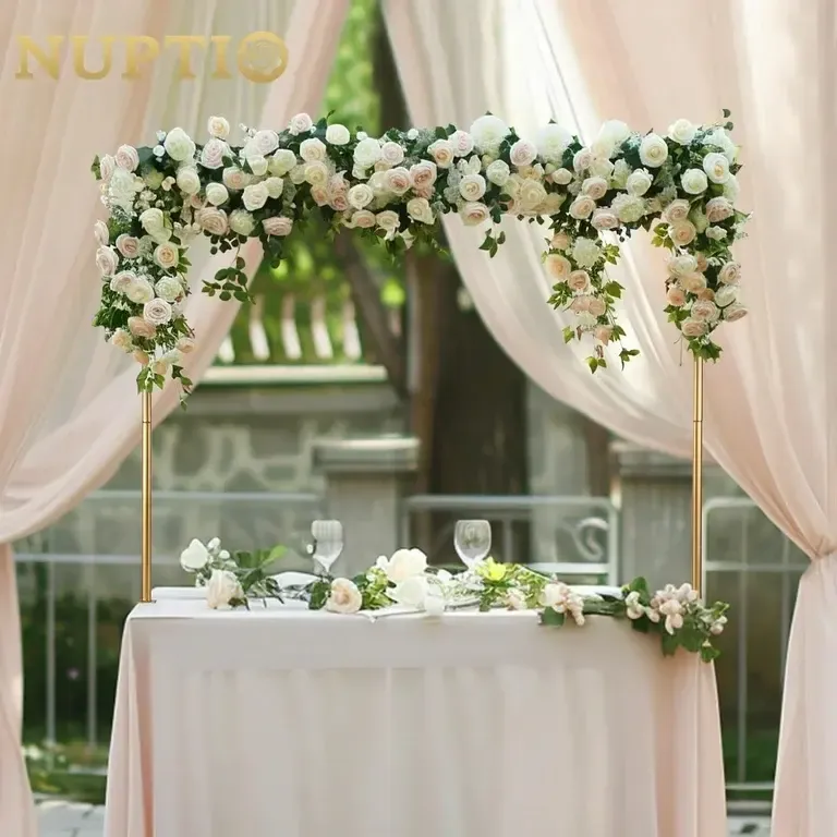 White Sweetheart Tabletop Arch