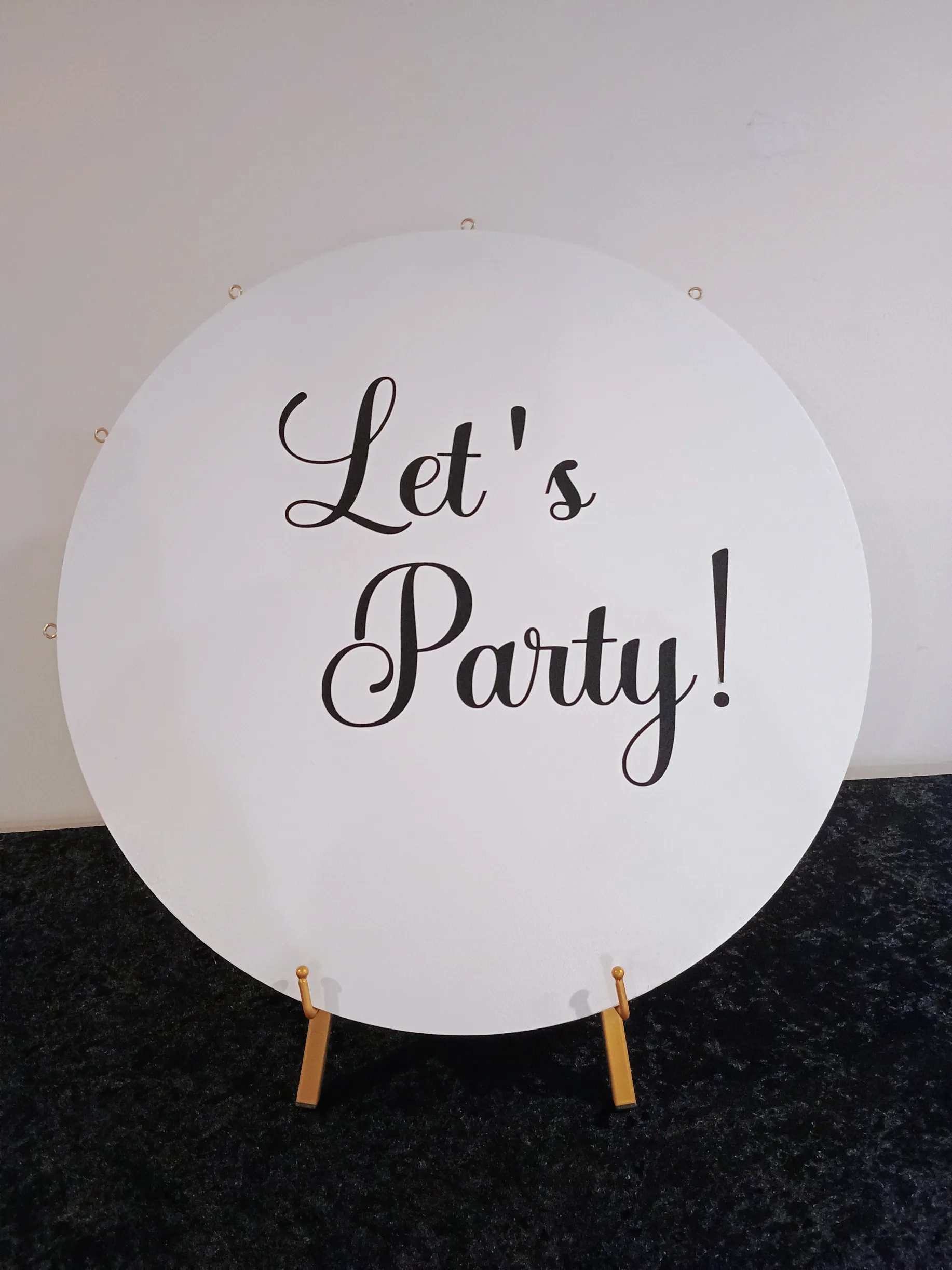Let's Party decorative sign
