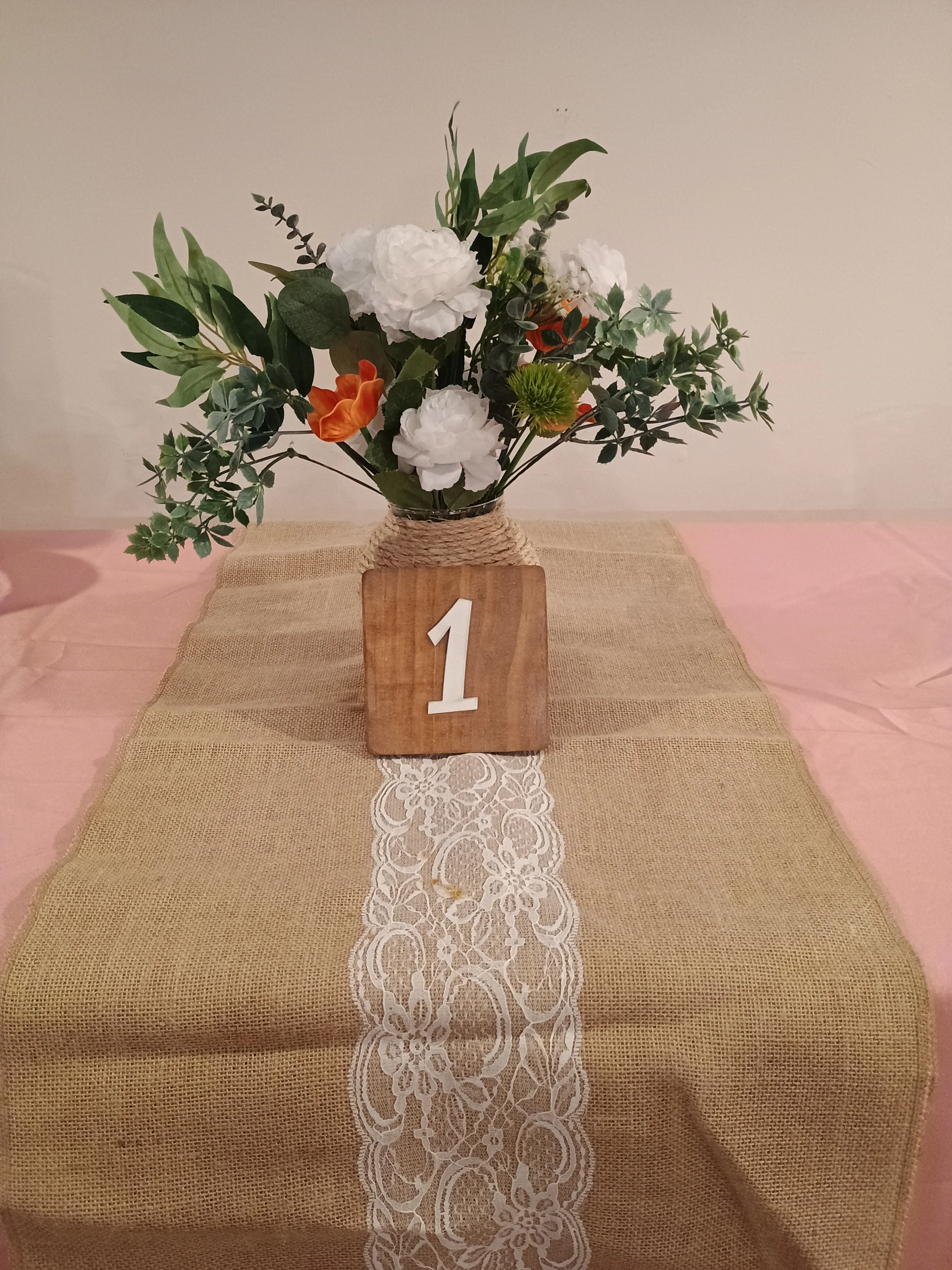 Rustic Wooden Table Numbers