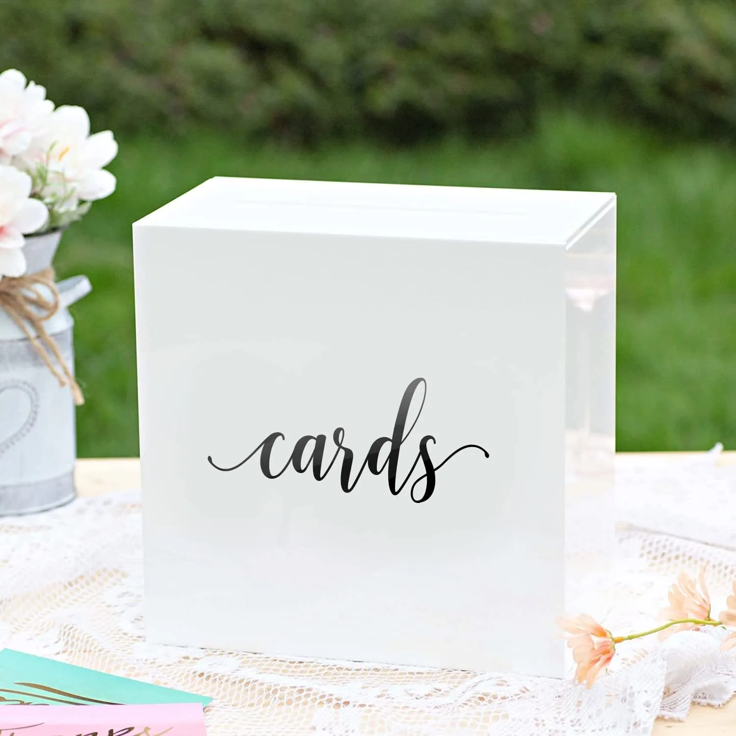 white card box