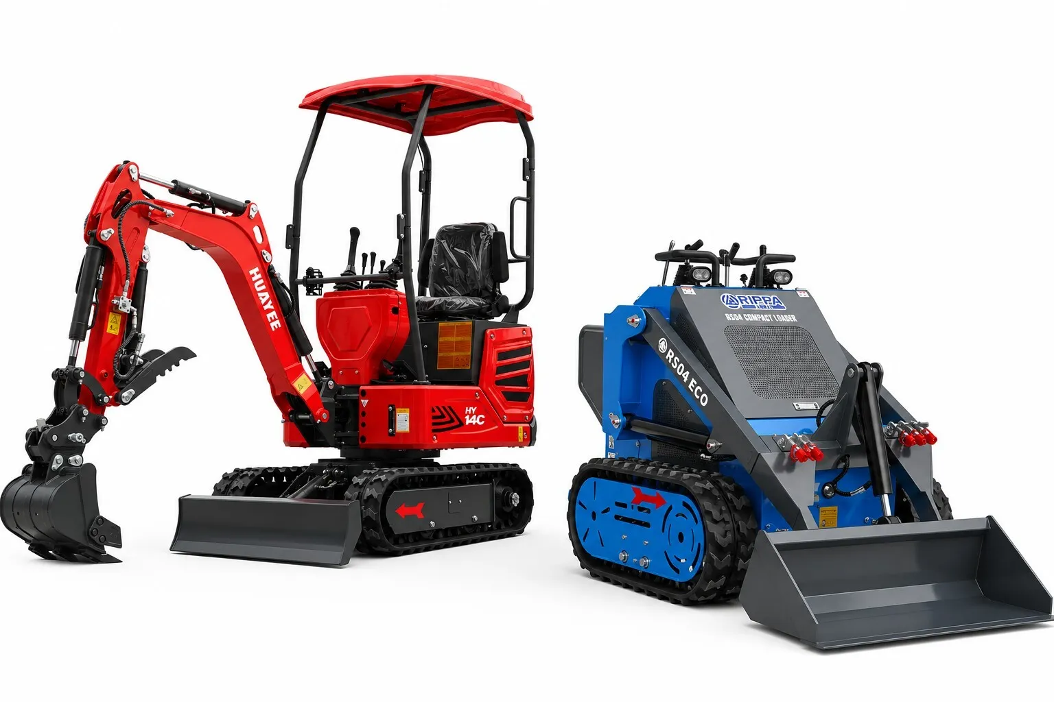 Excavator & Skid Combo