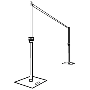 Telescopic Drape Stands