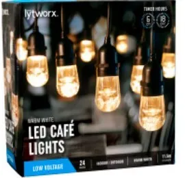 LED Cafe Festoon lights @ 11.5 metres - Indoor/Outdoor use