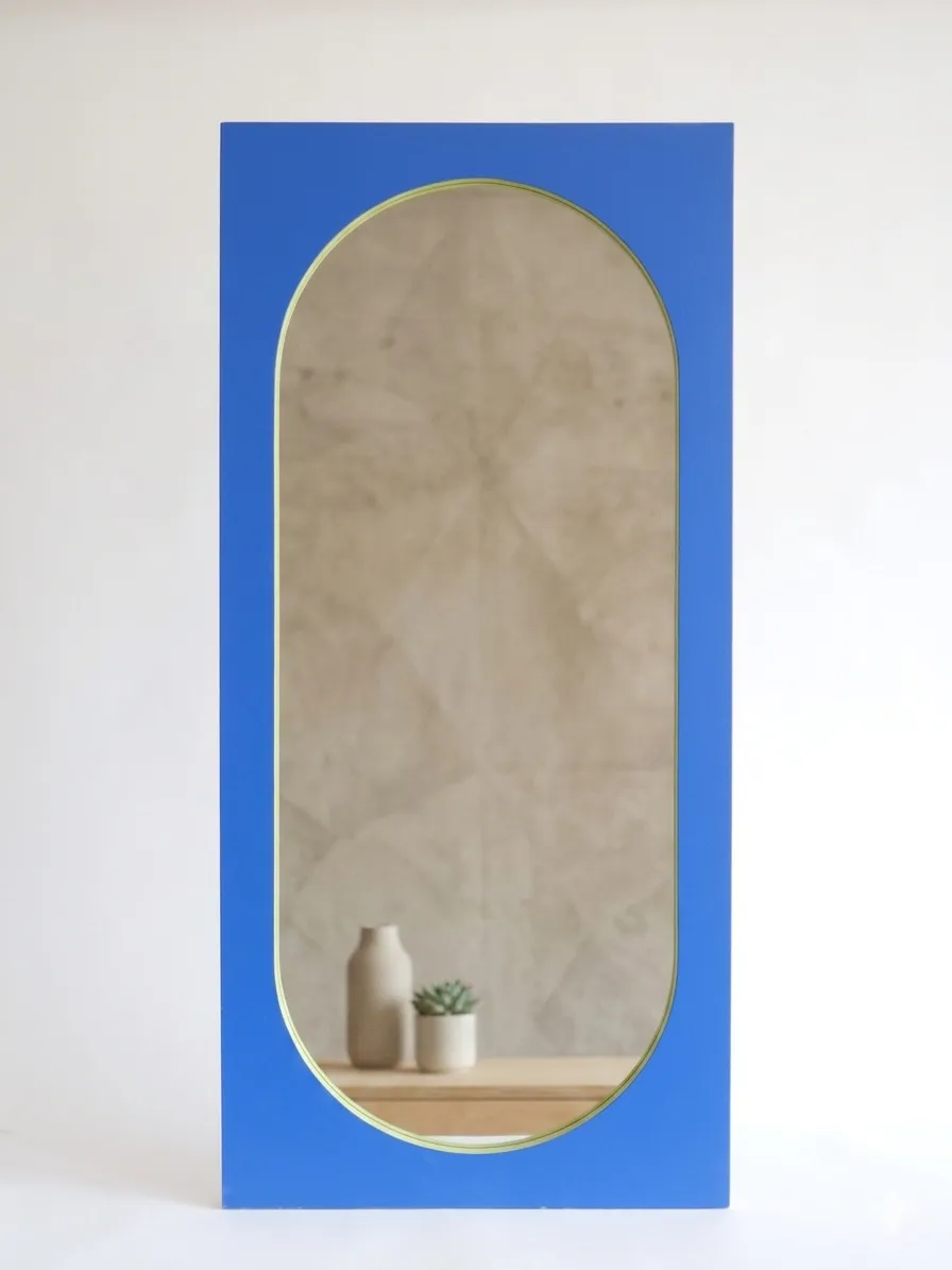 Capsule Bleue | Miroir décoratif grand format