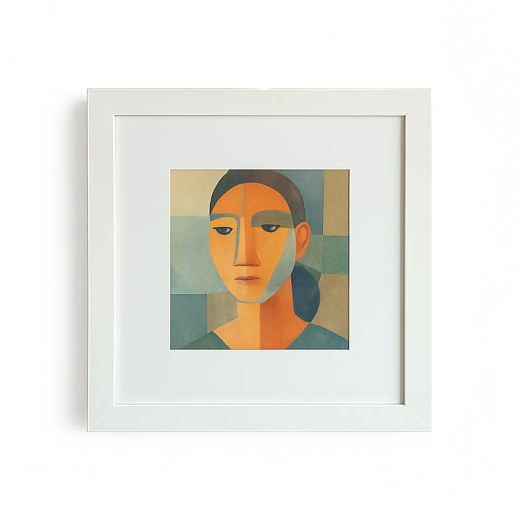 Cadre carré blanc 16x16