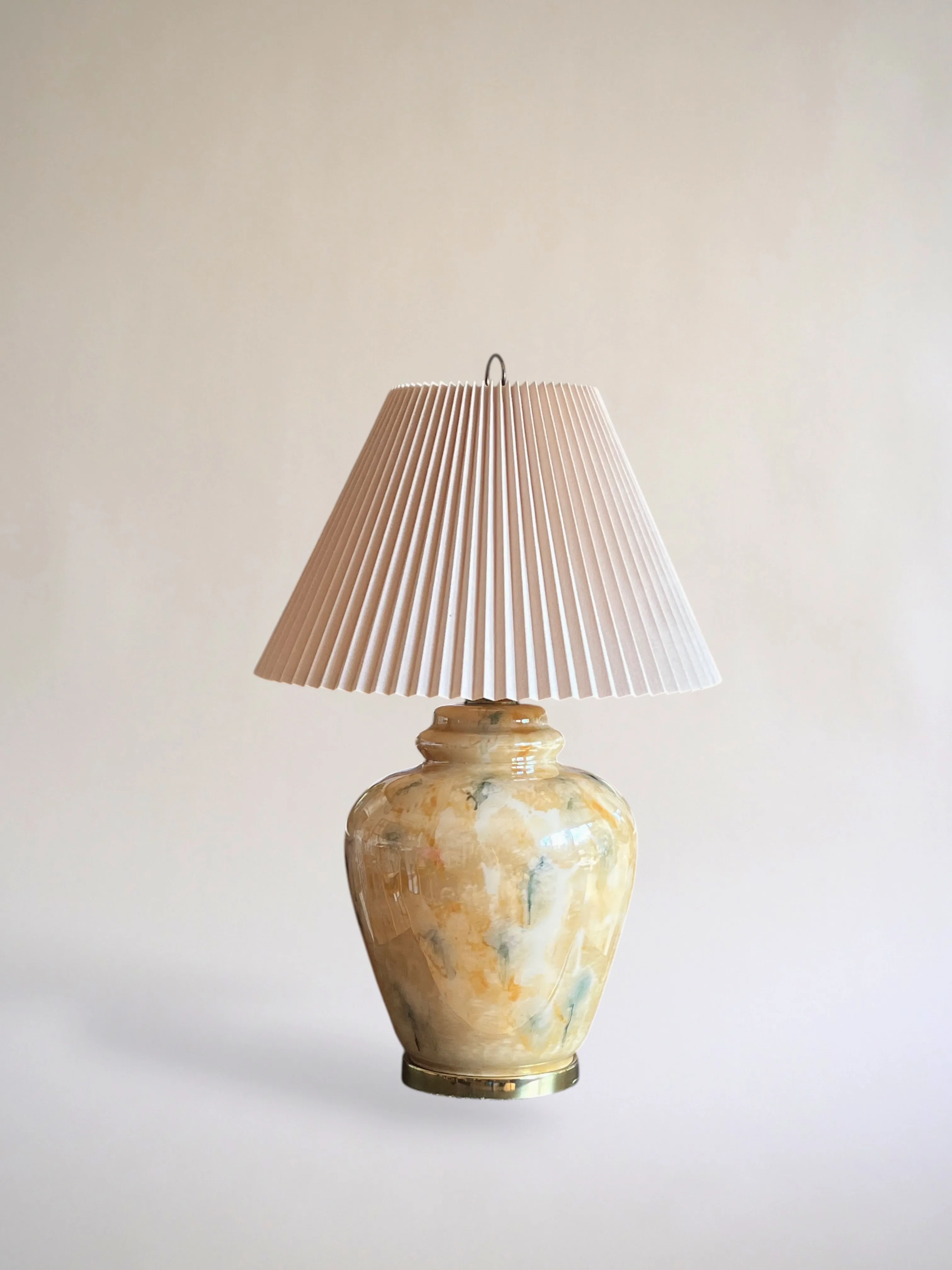 Vase Albâtre – Lampe de Table Classique 80s