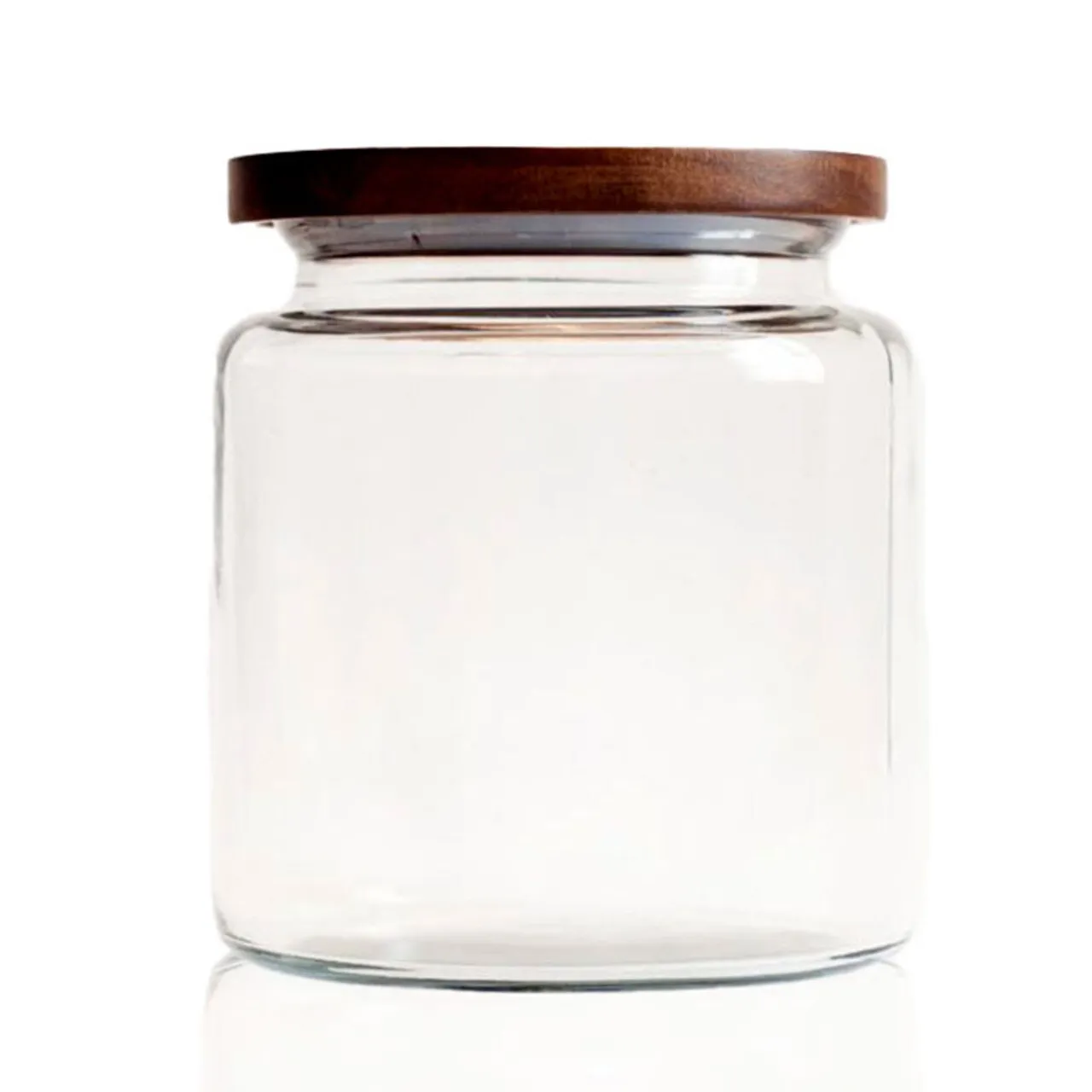 Glass Canister with Acacia Lid 2L
