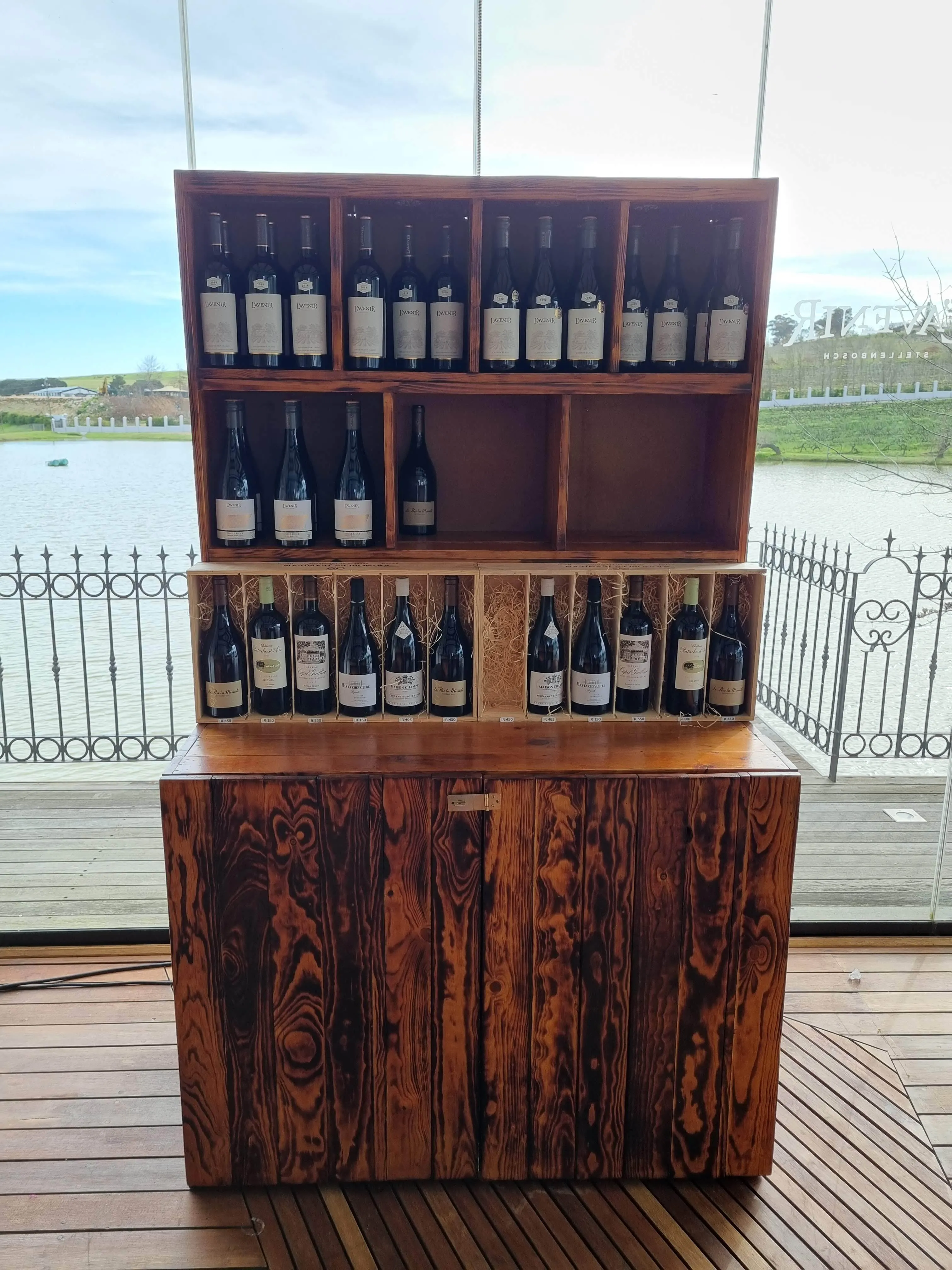 Burnt Wood Bar Display