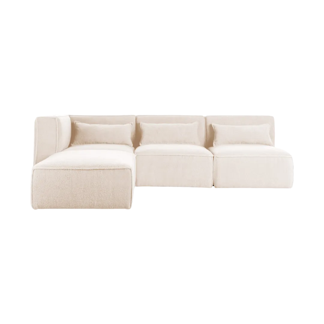 Modular Sofa, 2 Corner Ottoman 3-Piece 