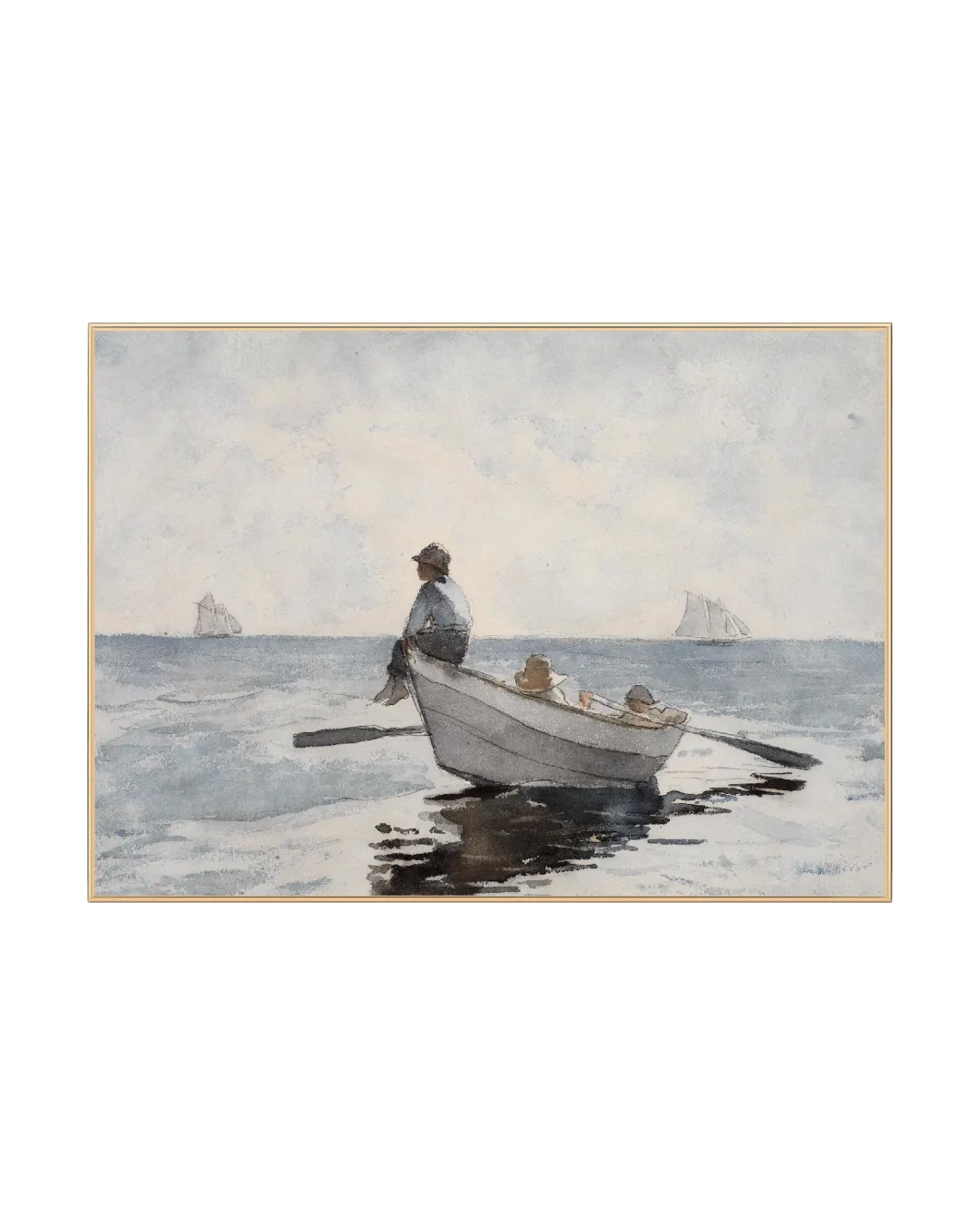 Wall Art Boys on a Boat, 60x90