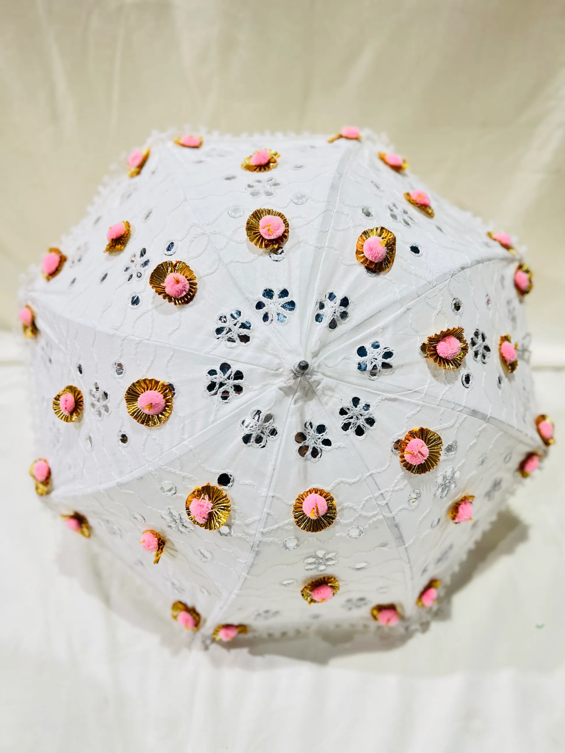 Pastel & White Umbrellas