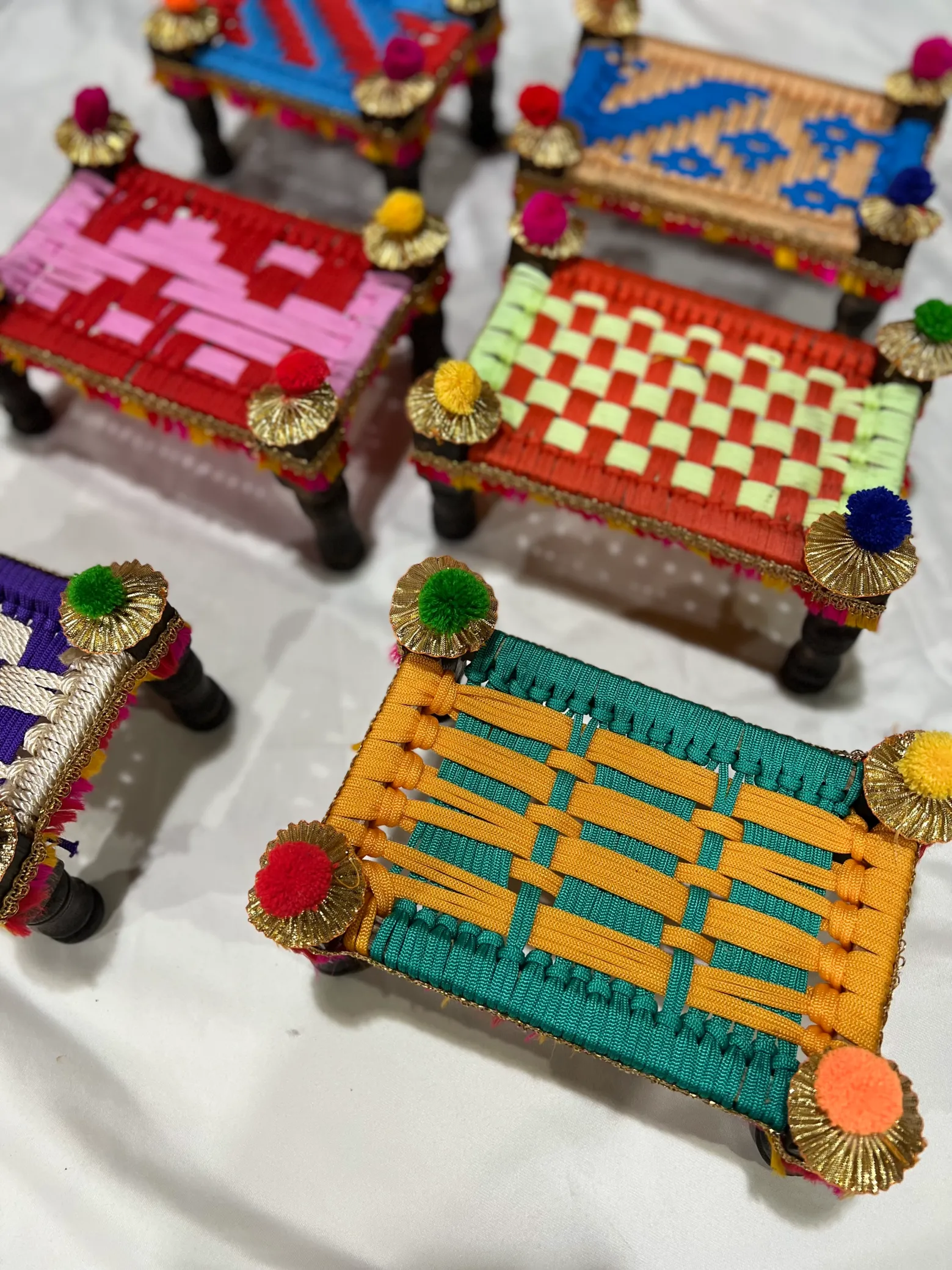 Mini Charpai Centerpieces 