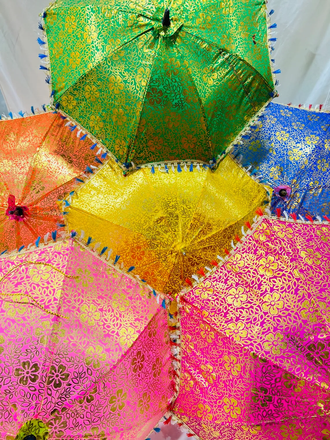 Solid Color Mehndi Umbrella's 