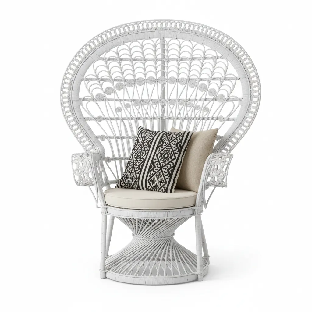 White Peacock Chair