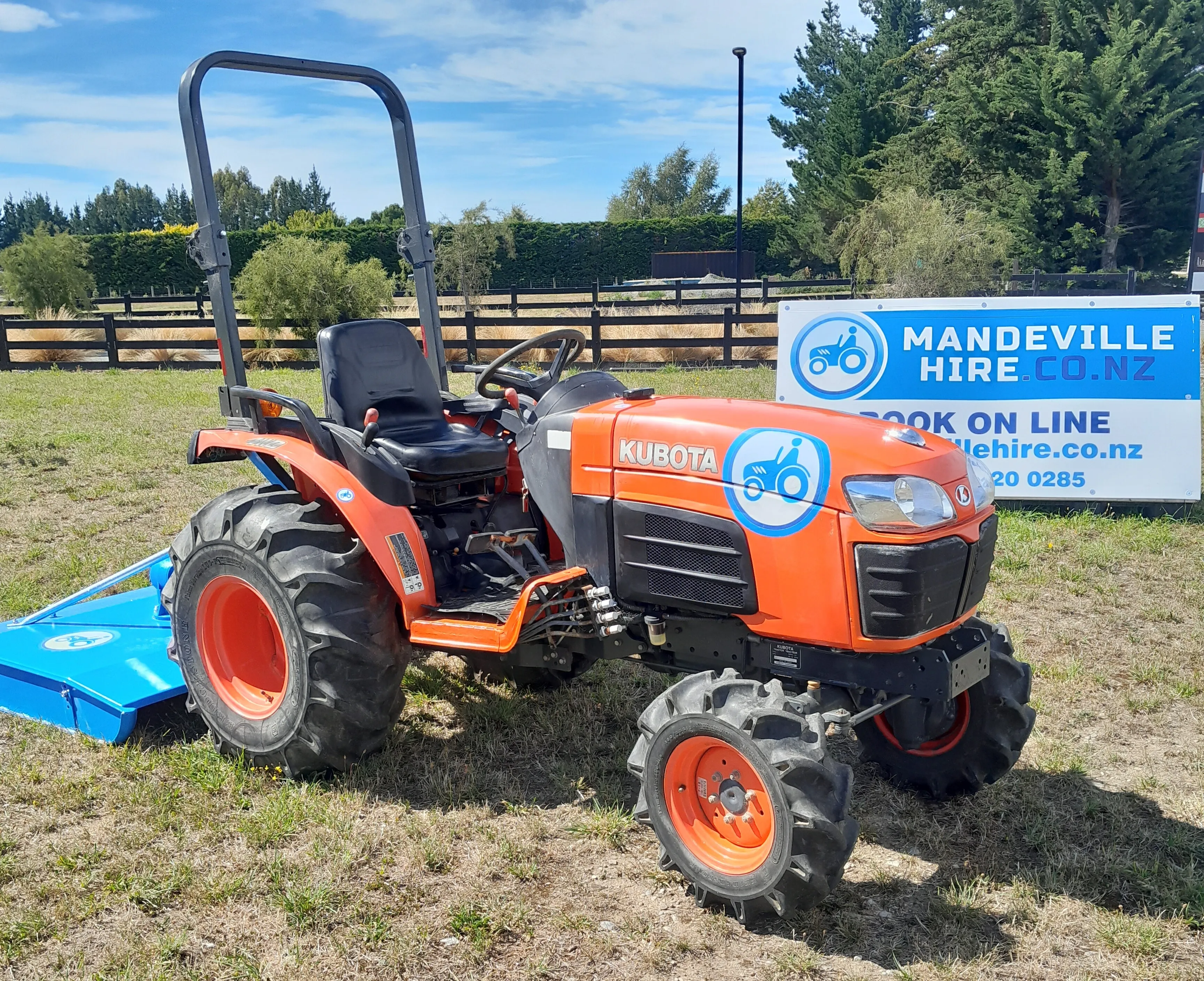 Tractor and Mower 33hp Kubota