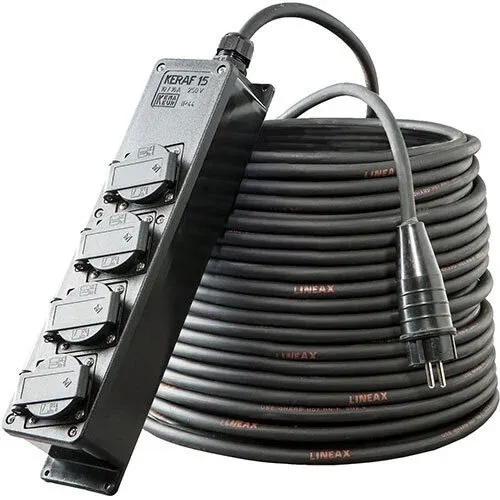Stekkerblok IP44 - 4 x Schuko - 10m