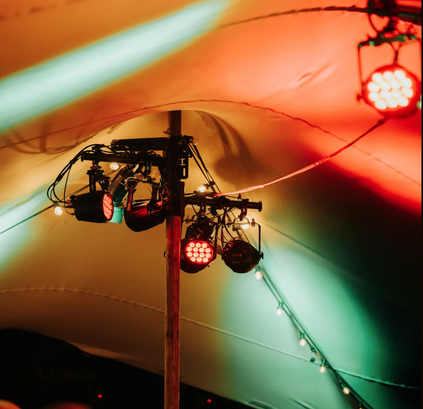 Stretchtent verlichting LED - per middenpaal