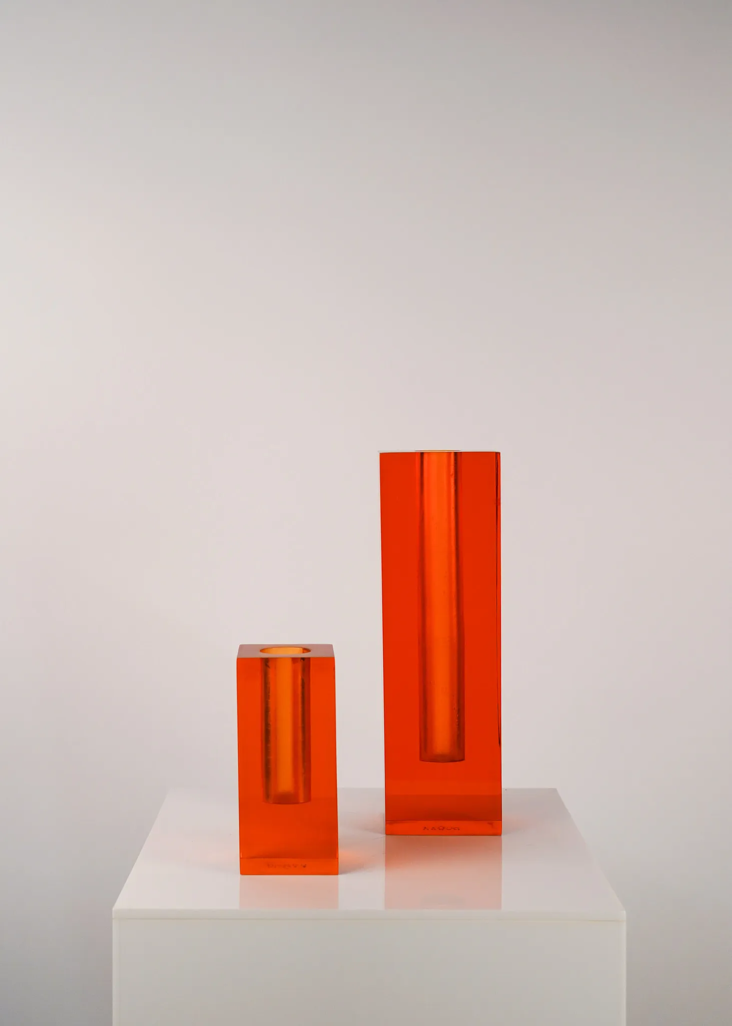 Solo Coloured Resin Bock Vases 