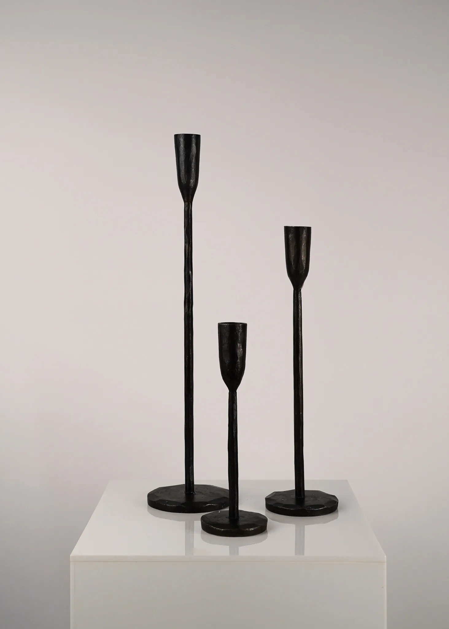 Black Iron Taper Candlestick