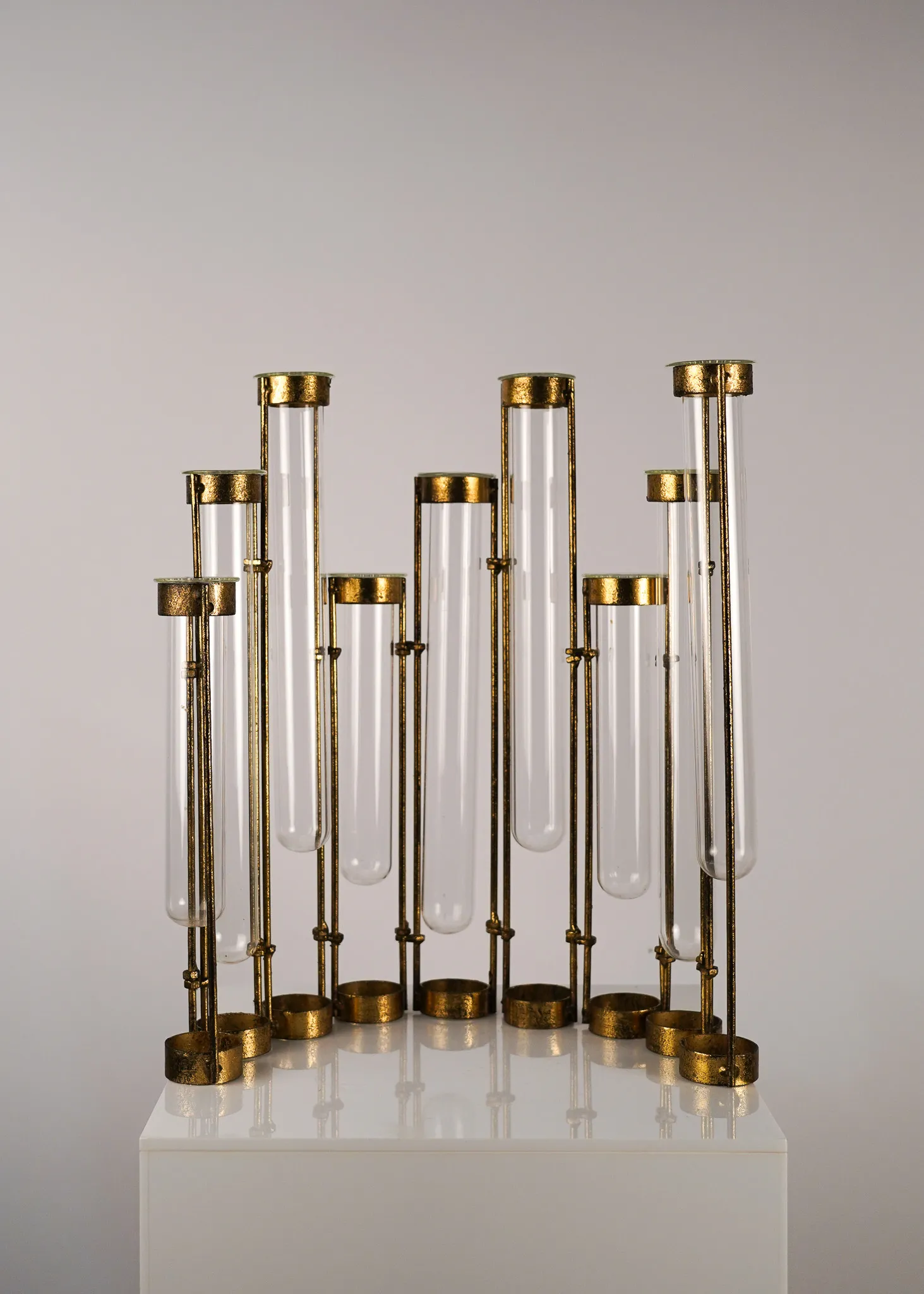 French Tube Cluster Vases