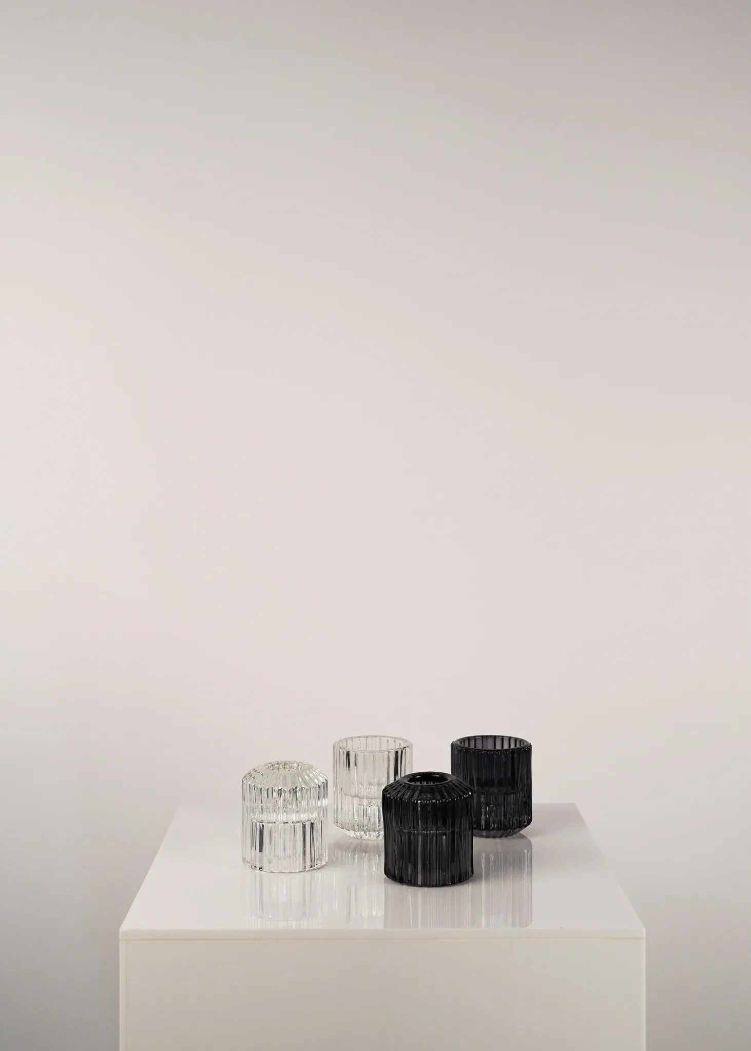 Ribbed Candle Holder & Votive