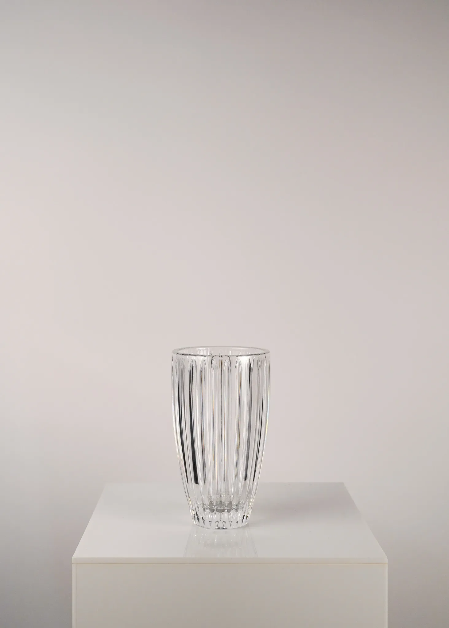 Crystal Waterford Ribbed Vase