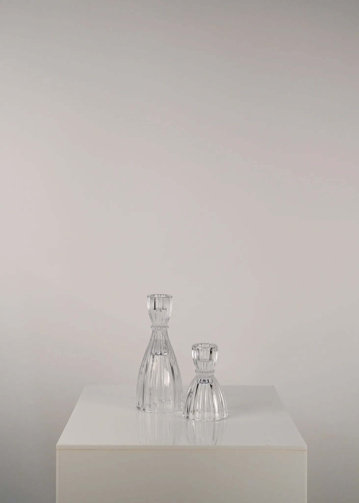 Crystal Candlestick Ribbed