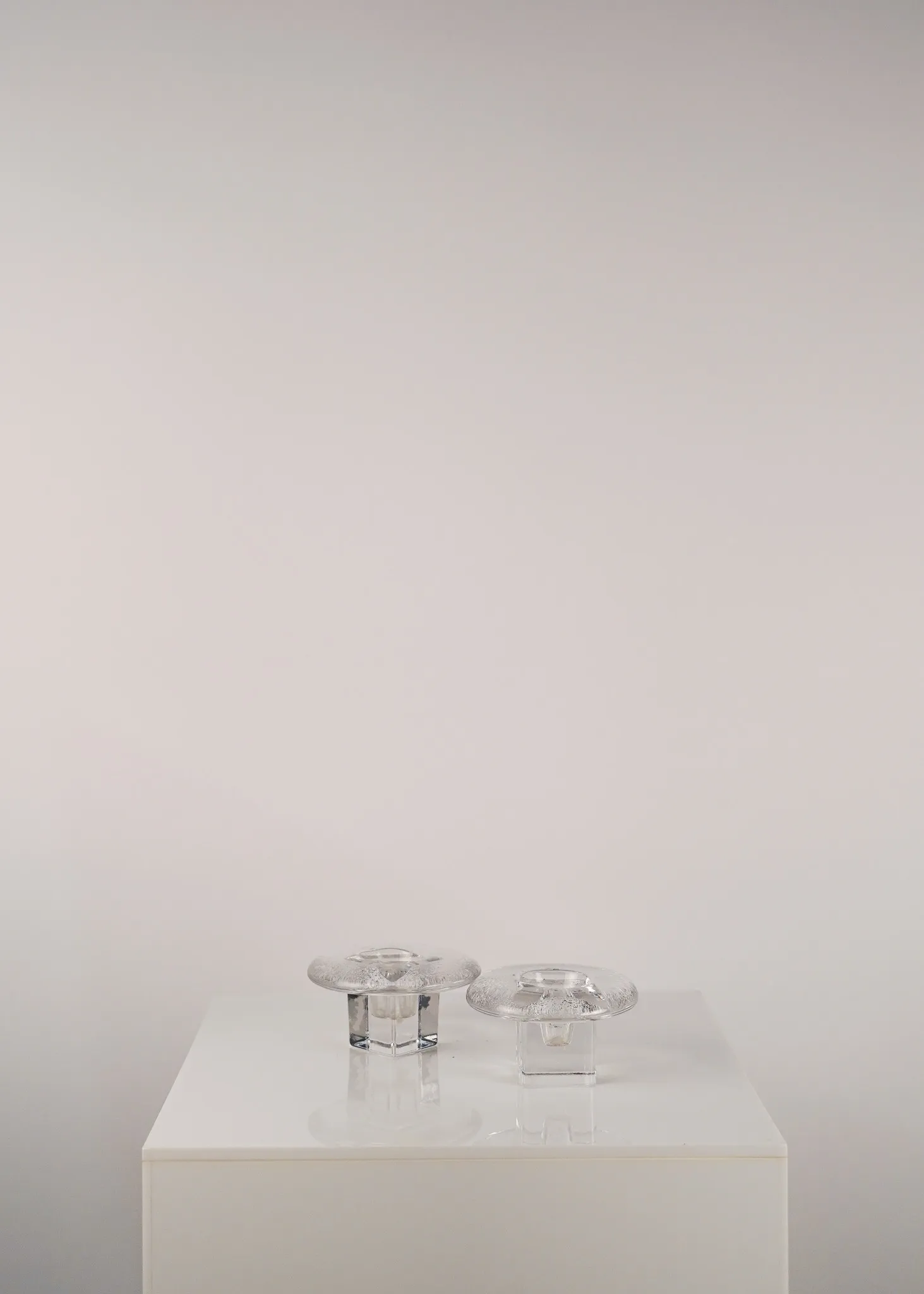 Mushroom Glass Candleholder 