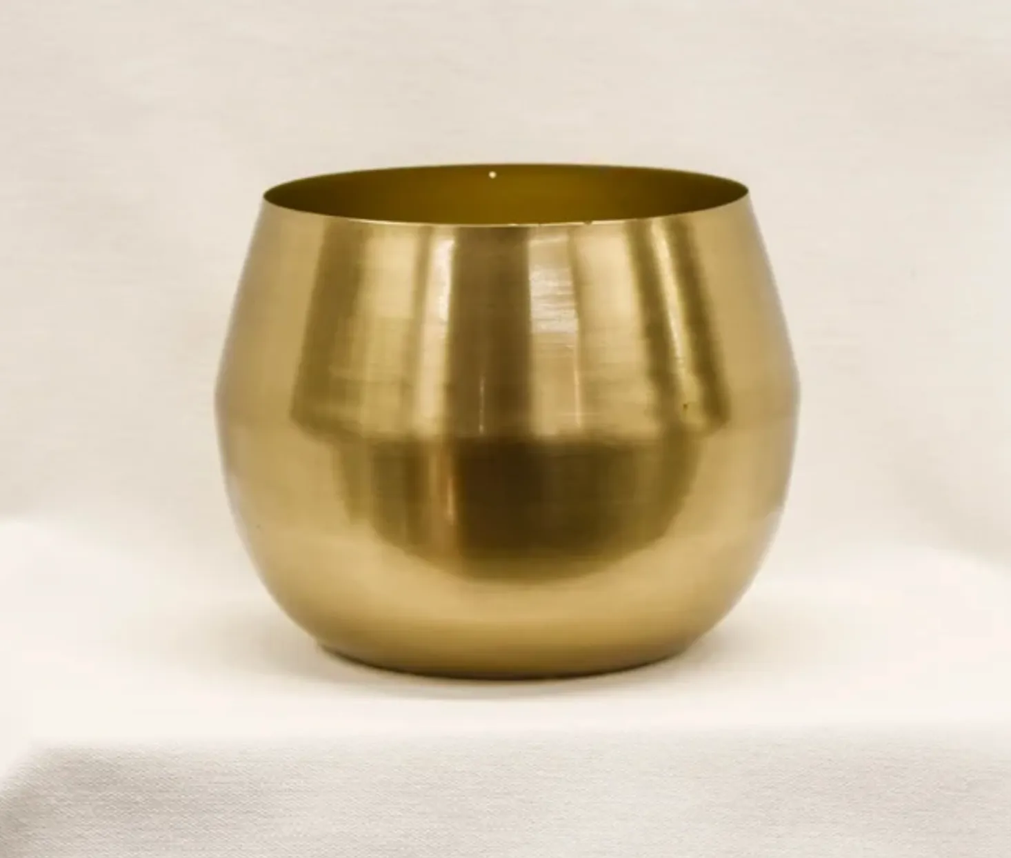 Brass Round Vase