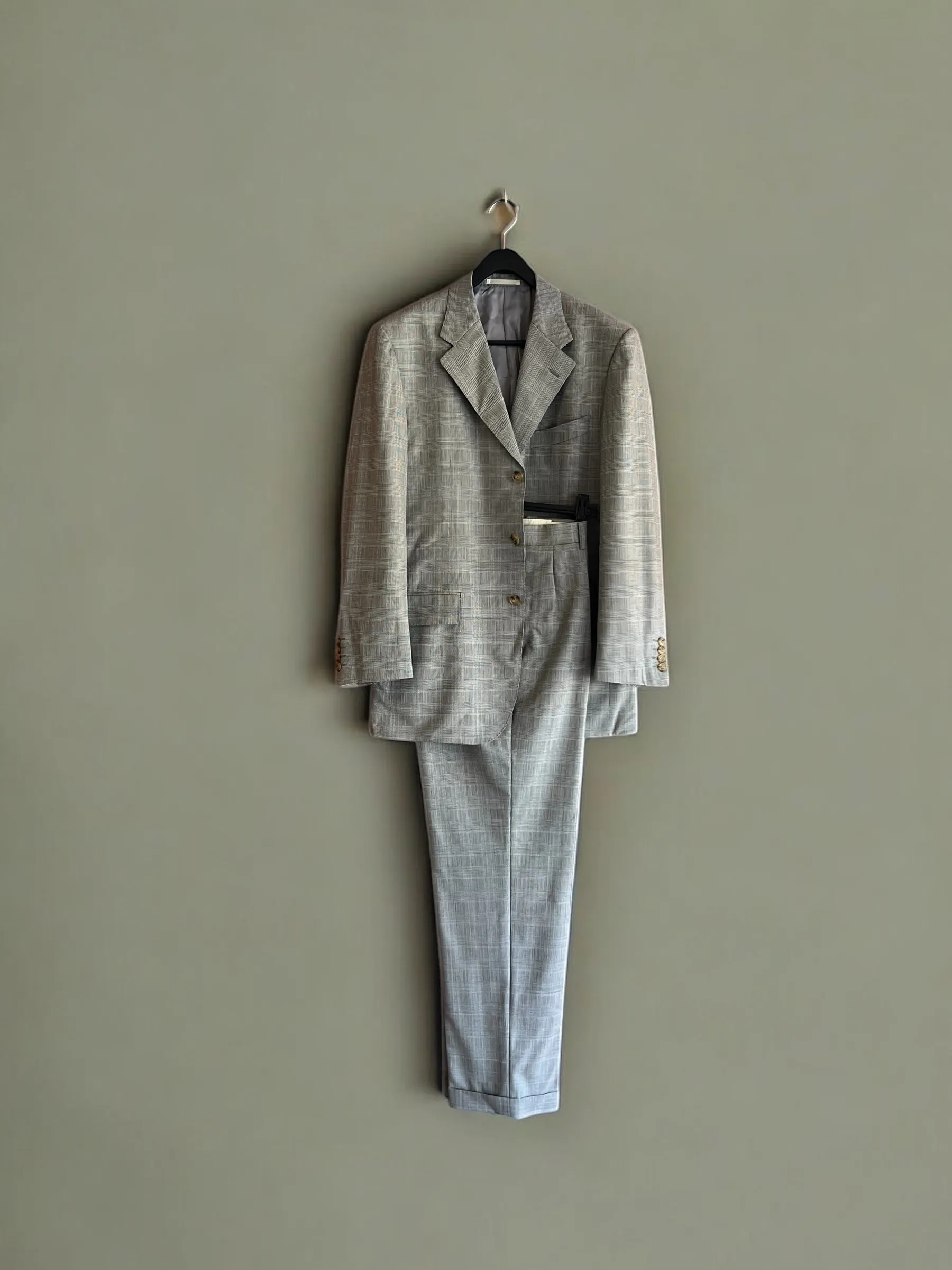 Glen check suit