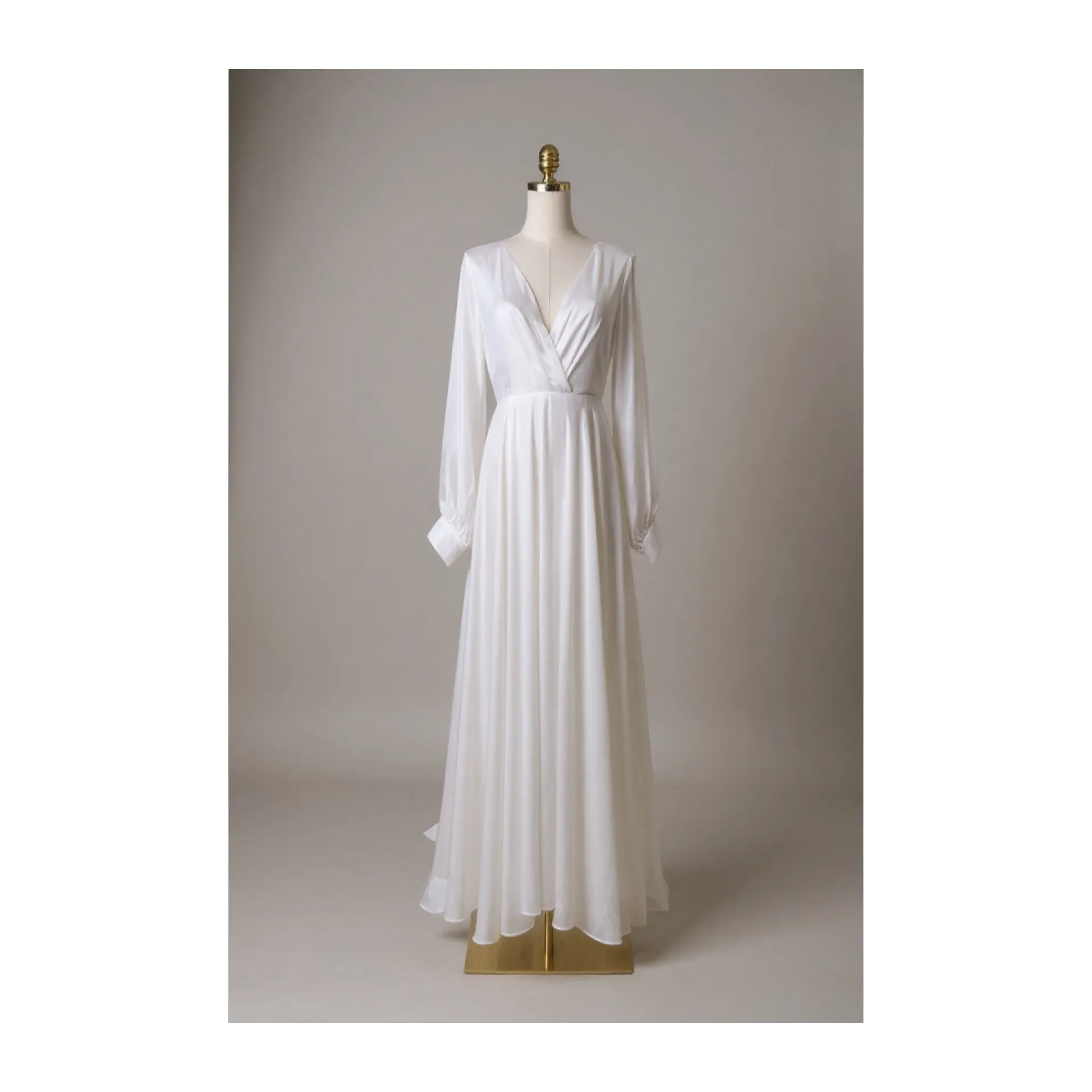 Long sleeve fishtail dress