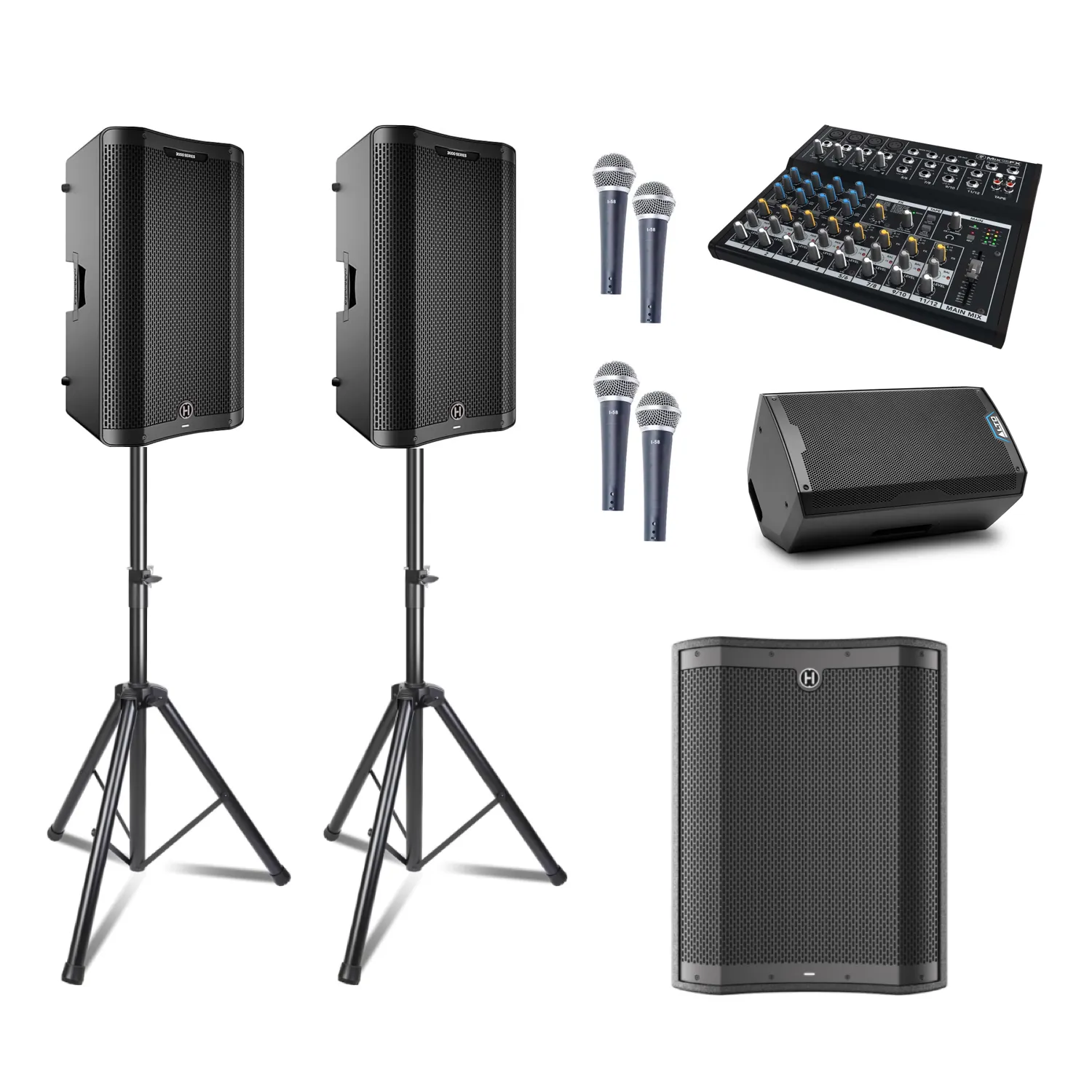 PA with Sub and Monitor