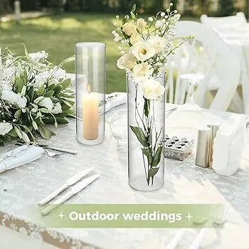 Glass Cylinder  (Flowers not included)