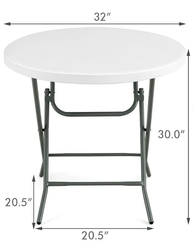 32 w x 30 h Round Table 