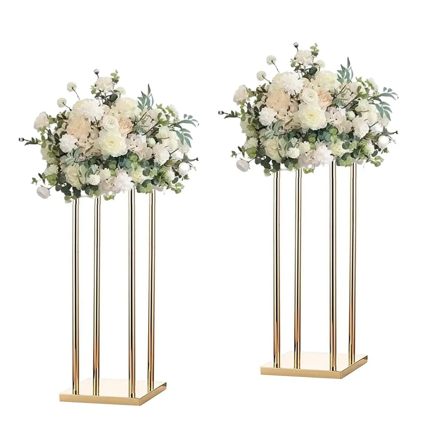 Gold Stand with floral arrangement 24 INCH 