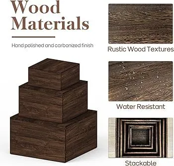 Catering Risers Wood - Square