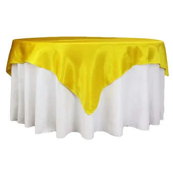 Overlay linen- 72x72 yellow