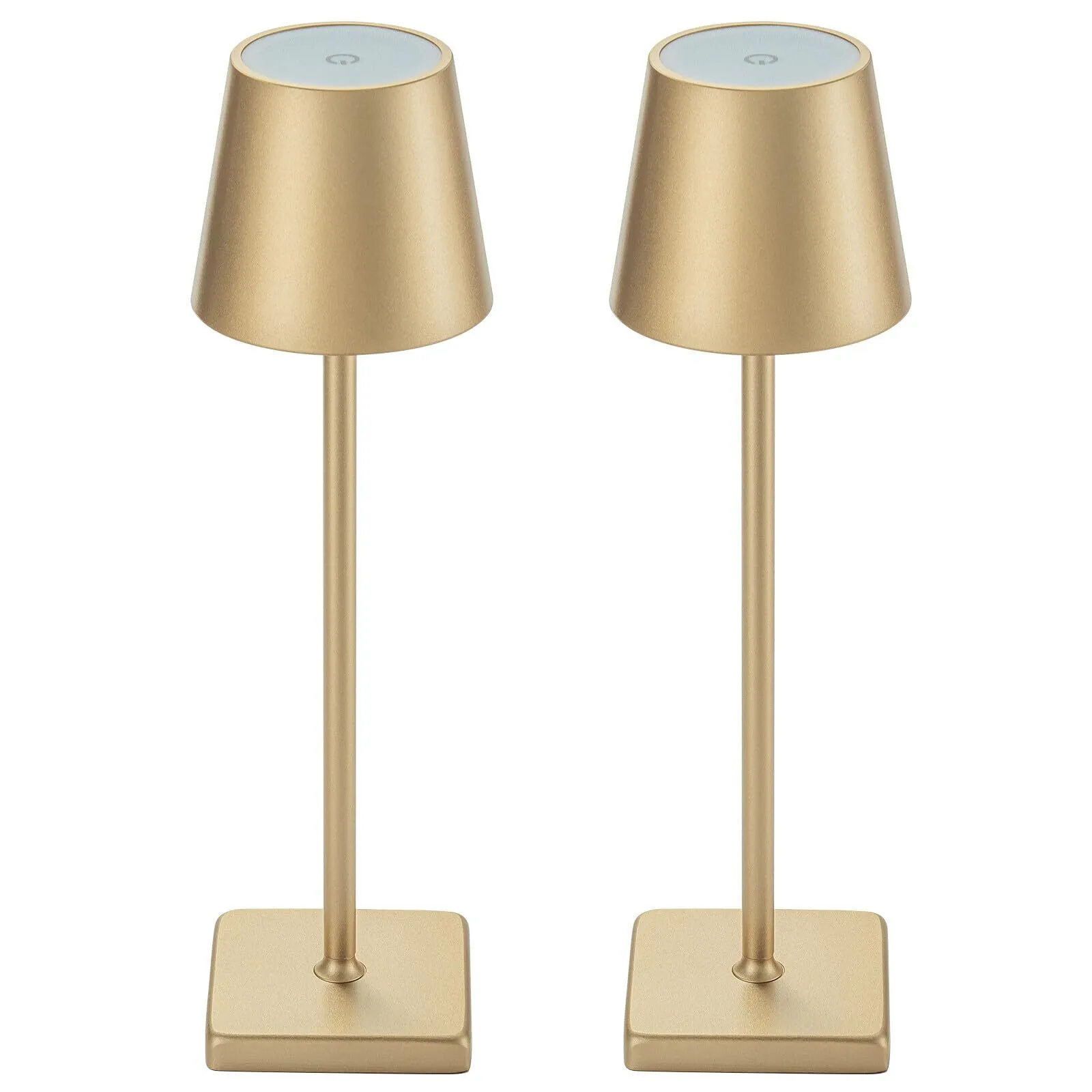 RECHARGABLE GOLD TABLE LAMP