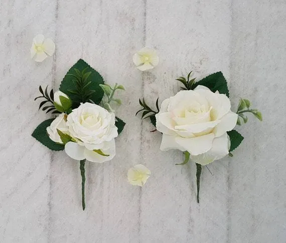 Rose Boutonniere Lapel Pin 