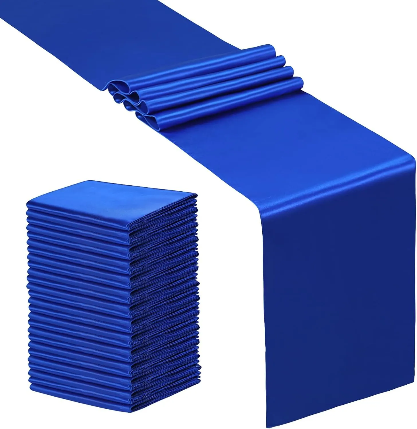 Royal Blue Satin Table Runner Red 12 x 108