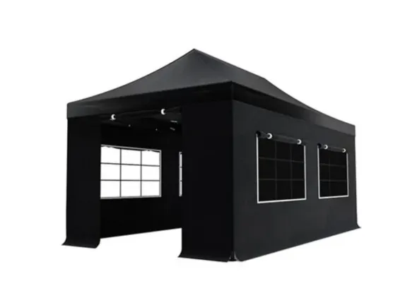 Partytent 3×7 zwart (brandvertragend)