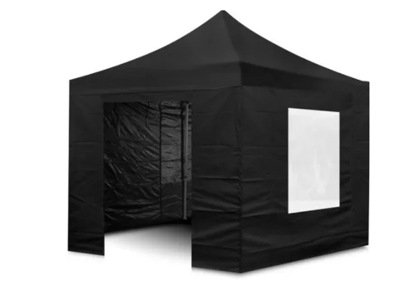 Partytent 3×3 zwart (brandvertragend)