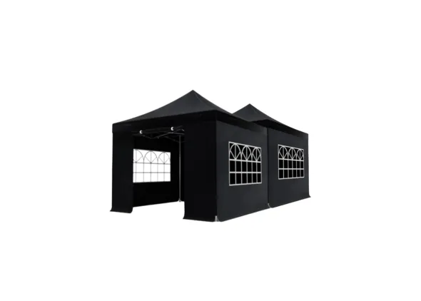 Partytent 4×8 zwart (brandvertragend)