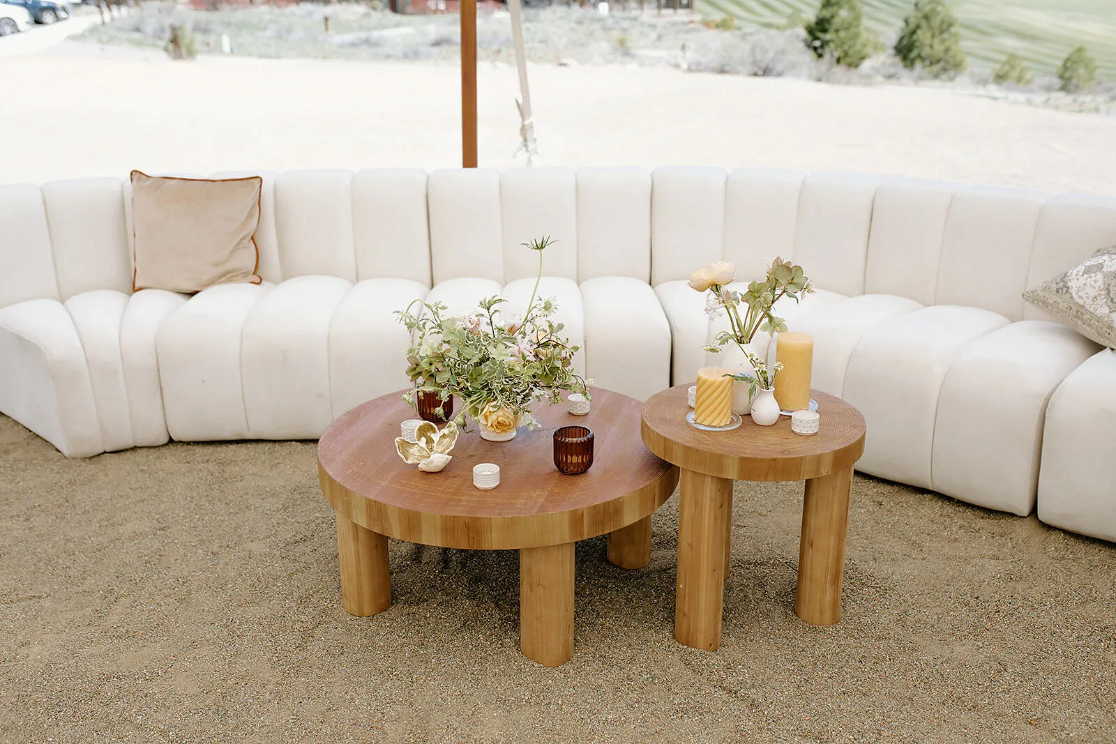 Diane White Velvet Lounge